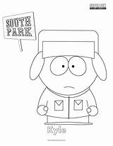 South Park Kyle Coloring Pages Color Printable Fun Getcolorings sketch template