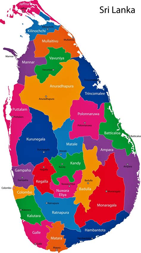 sri lanka map  regions  provinces orangesmilecom