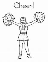 Coloring Cheerleader Pages Cheer Color Pom Kids Print Cheerleading Cheerleaders Sheets Go Printable Trojans Colouring Miners Usa Cute Template Sport sketch template