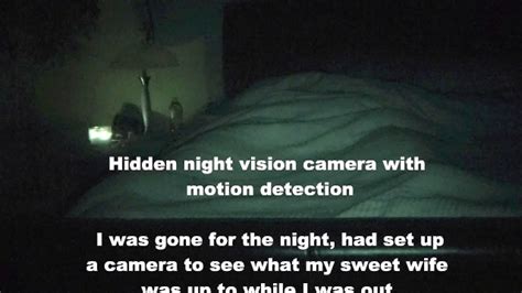hidden night vision camera caught wife masturbating humping and riding