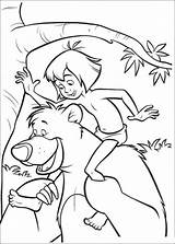 Mowgli Coloring Baloo Tree Play Pages Jungle Book Colorear Para Dibujos Color sketch template