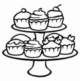 Coloring Pages Baked Goods Getdrawings sketch template