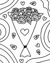 Bouquet Coloriages sketch template