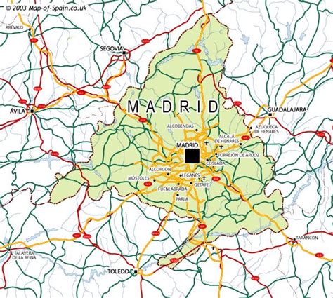 map  madrid