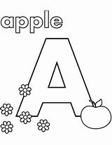 Coloring Apple Pages Letter Printable Toddlers Preschool Kindergarten Alphabet Letters Color Sheet Drawing Categories Supercoloring Public Onlinecoloringpages sketch template