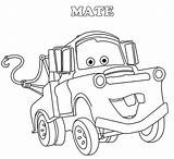 Mater Tow Coloring Pages Drawing Mcqueen Lightning Truck Drawings Disney Cars Color Printable Easy Sketch Cartoon Getcolorings Colouring Print Sketches sketch template