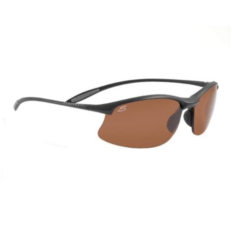 Serengeti Maestrale Sunglasses Satin Black Polarized Drivers 7356