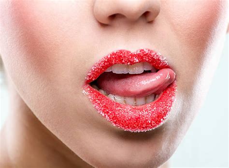 Best Lipstick Sex Symbol Human Lips Human Tongue Stock