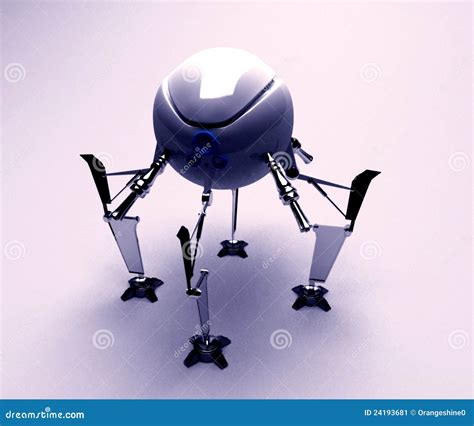 robot white stock illustration illustration  piston