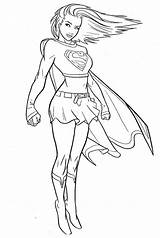 Supergirl Imprimir sketch template