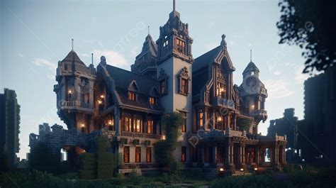 english mansion ornate minecraft house background picture