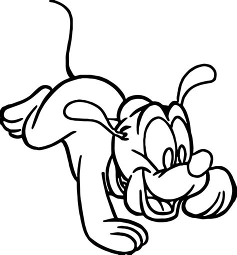 baby pluto excited coloring page wecoloringpagecom