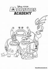 Coloring University Pages Monsters Monster Monstres Inc Print Coloriage Academy Search Imprimer Getcolorings Again Bar Case Looking Don Use Find sketch template