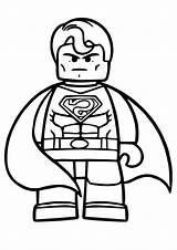 Superman Lego Coloring Pages sketch template