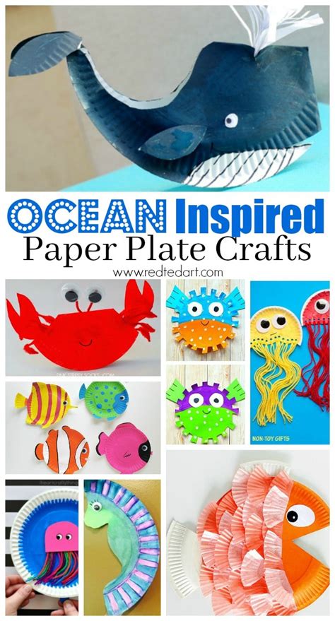 sea paper plate crafts red ted arts blog