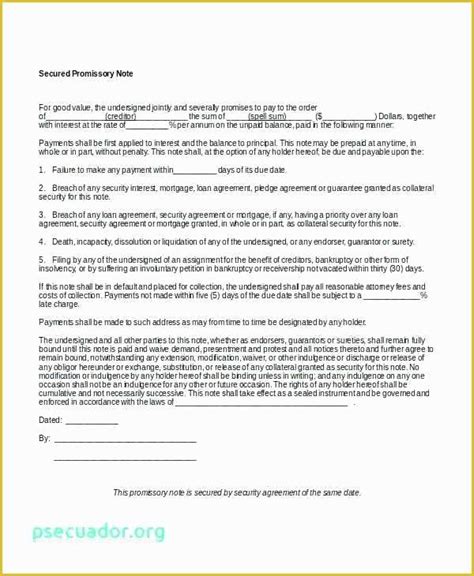 florida promissory note template   form promissory note
