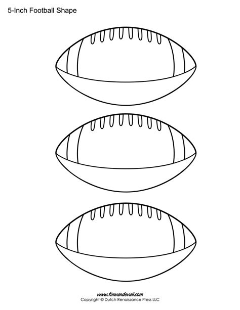 football templates football shape printables tims printables