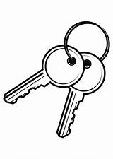 Keys Coloring Pages Printable House Popular sketch template