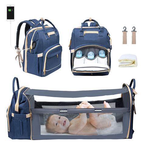 wisewater diaper bag backpack  changing station unisex baby travel