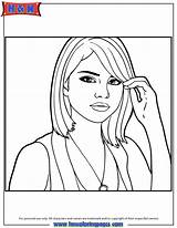 Coloring Selena Gomez Portrait Pages Drawing Quintanilla Printable Gif Color Colouring Drawings Draw 29kb Template Choose Board Popular sketch template