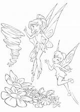 Tinkerbell Coloring Pages Christmas Printable Getcolorings Color sketch template