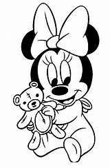 Mouse Minnie Pages Coloring Teddy Printable Cartoon A4 Categories sketch template