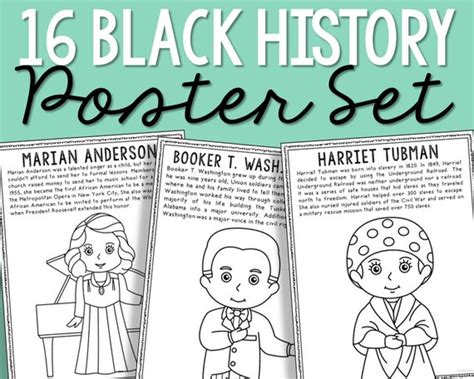 black history month printables shop  lovely