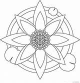 Coloring Mandala Pages Flower Lotus Relaxation Printable Easy Relaxing Designs Mandalas Comments Meditation Library Clipart Coloringhome Choose Adult Board Color sketch template