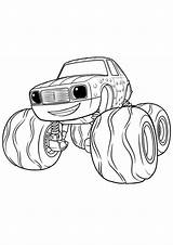 Pickle Blaze Monster Machines Coloring Pages sketch template