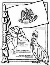 Louisiana Crayola Coloring Pages State Symbols Color Sheets Print Flag History Flower Kids Worksheets Magnolia Brown Binder Symbol Grade La sketch template