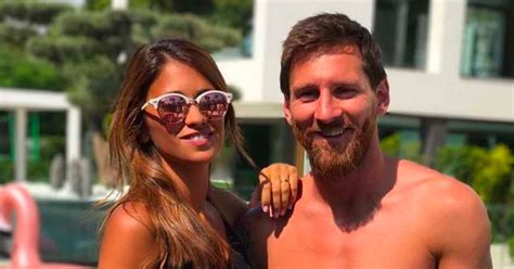 lionel messi reveals new intimate tattoo of his wife s lips inked near