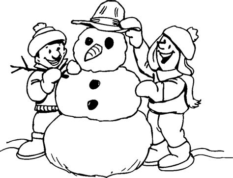 printable snowman coloring page  kids coloring home