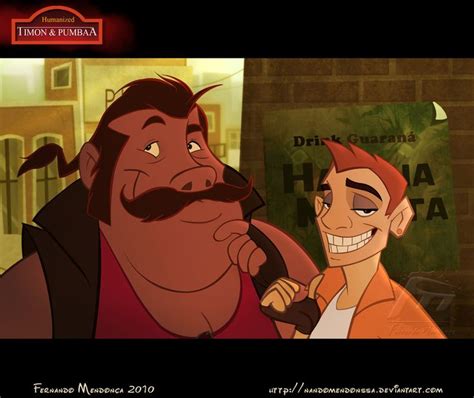 Timon And Pumbaa In Human Form Just As I Figured They D Look Gay