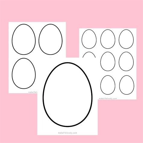 easter egg printable pages  life lovely