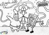 Coloring Spongebob Patrick Pages Christmas Merry Colorine sketch template