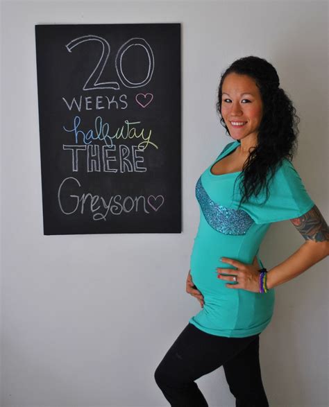 Diary Of A Fit Mommy 20 Weeks Pregnancy Chalkboard Update