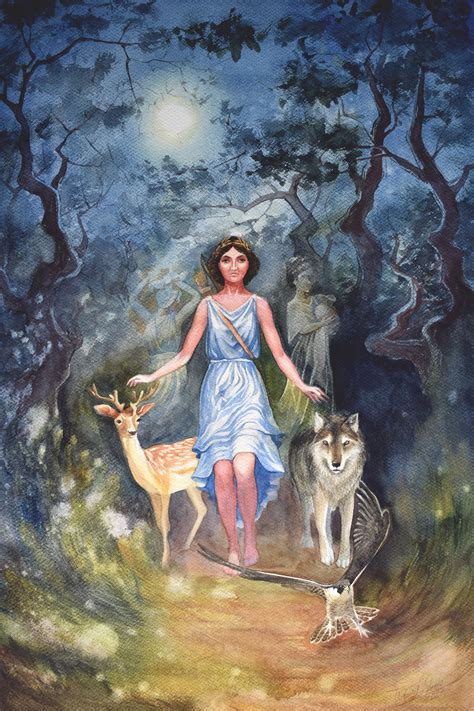 greek goddess   hunt artemis wilderness full moon etsy uk