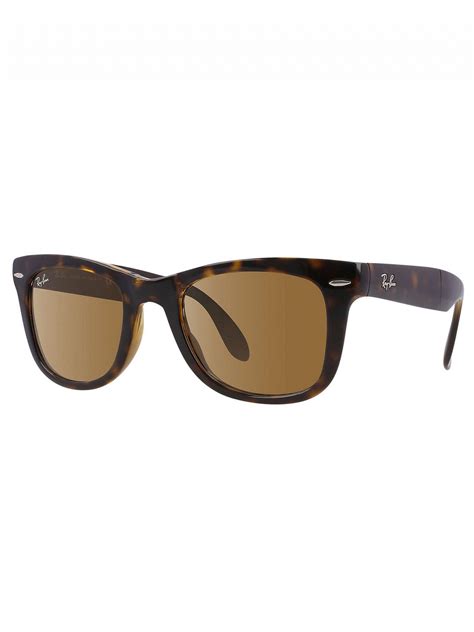 Ray Ban Tortoise Rb4105 Polarized Wayfarer Folding Sunglasses Standout