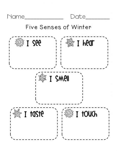 activities    senses  preschool learning printable