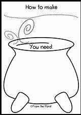 Wombat Procedural Cauldron Rysowania Wiedźmy Kuchnia Temat Porady Preschool Frompond Procedure sketch template