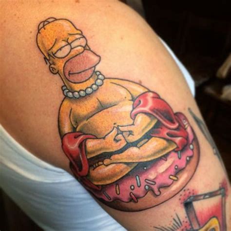 Verrücktesten Homer Simpson Cartoon Tattoos Tattoos