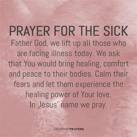 prayer   sick
