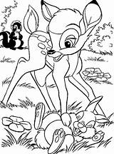 Coloring Pages Printable Disney Bambi Sheets Color Kids Really Cool Thumper Filminspector Flower Animal Cartoon Colouring Book Adult Uploaded User sketch template