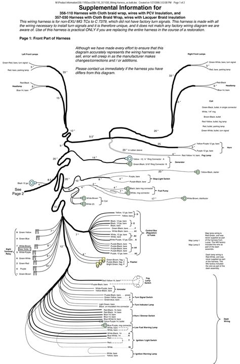 wiring diagram mg td wiring diagram  schematic