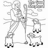 Shepherd Lost Hirte Gute Bibel Schafe Mops Malbögen Ostern Ausmalen Kinderbibel Psalms Getcolorings Parable Christ sketch template