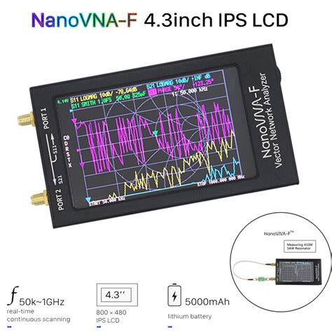 nanovna nanovna  nanovna khz mhz uhf vhf vna antenna analyzer  lcd  ebay