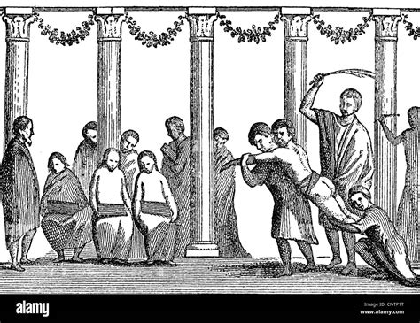 Antike Römisches Reich Menschen Sklaven öffentliche Auspeitschung