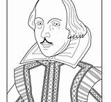 Shakespeare Coloring Pages William Printable Getcolorings Colouring Color sketch template