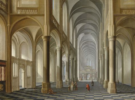 attributed  dirck van delen heusden   arnemuiden  interior   church