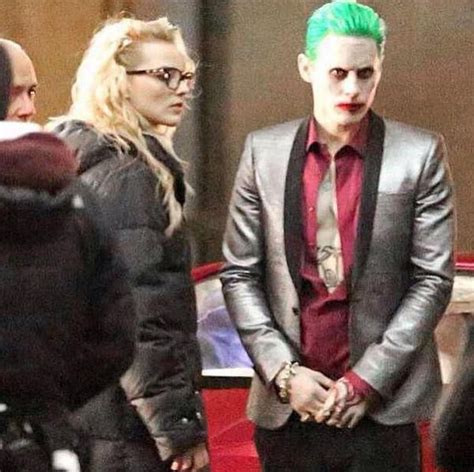 Jared Leto S Joker Confronts Harley Quinn In New Suicide Squad On Set